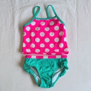 george polkadot tankini swimsuit set 2T toddler girls